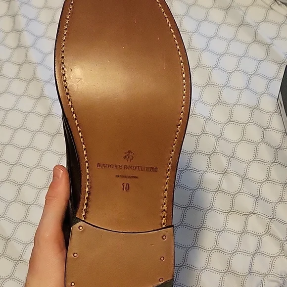Size 10 Brooks Brother Monk Strap Dress Shoes - Picture 2 of 4